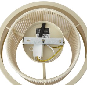 Moderne plafondlamp beige met goud - Kora