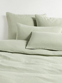 Gewassen linnen dekbedovertrek Airy