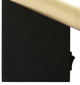 Wandlamp zwart met goud verstelbaar met schakelaar - Jeana Luxe Modern GU10 Binnenverlichting Lamp