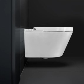 Clou Clever douche wc met turboflush en softclose zitting wit glans