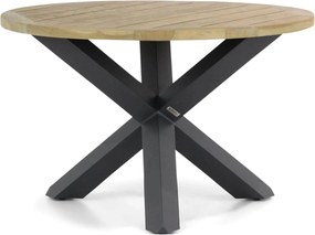Tuinset Ronde Tuintafel 4 personen 120 cm Rope Grijs  Coco Custa/Rockville