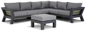 Hoek loungeset 6 personen Aluminium Grijs  Santika Furniture Santika Yovita