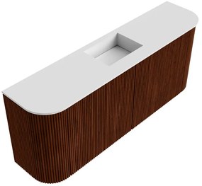 Mondiaz Joya 105cm toiletmeubel ronding links/rechts ruby met wastafel faye midden zonder kraangat talc