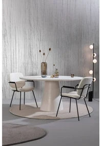 Goossens Eettafel Stone, Rond 150 x 150 cm