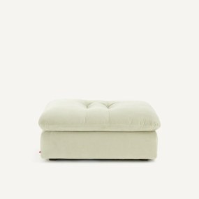 Modulaire voetensteun in stonewashed fluweel, GIULIANO