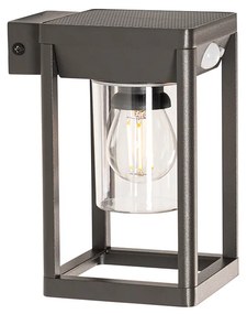 Buiten wandlamp donkergrijs incl. LED en dimlicht op solar - Sonne