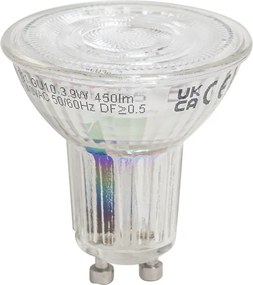 Set van 5 GU10 50 dimbare LED lampen 3.9W 450 lm 3000K longlife