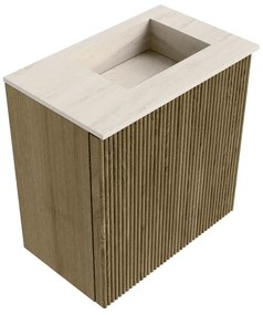 Mondiaz Joya DLux 40cm toiletmeubel dusk met wastafel faye rechts 1 kraangat meli