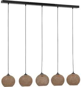 Goossens Hanglamp Noanne, Hanglamp met 5 lichtpunten