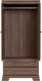 Kledingkast Salmeru 103, Samoa King Moer, 193x88x49cm, 59 kg, Kledingkast deuren: Met scharnieren