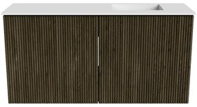Mondiaz Joya 80cm toiletmeubel shadow met wastafel faye rechts zonder kraangat talc