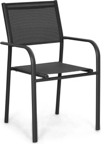 Tuinstoel Aluminium Grijs-antraciet Presto Brentino