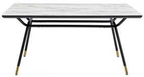 Kare Design South Beach Retro Eettafel Marmer Look - 160 X 90cm.