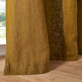 Linnen gordijn afgewerkt met verdekte lussen, Elba