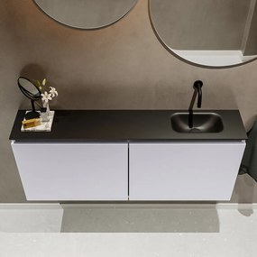 Mondiaz Ture 120cm toiletmeubel cale met wastafel urban rechts geen kraangat