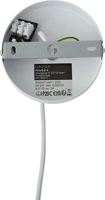 Moderne hanglamp beige met naturel 50cm 3-lichts - Drum Duo