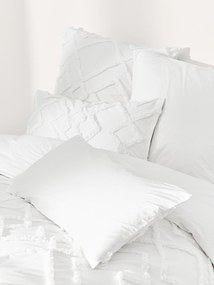 Perkal katoenen dekbedovertrek Faith met getufte design