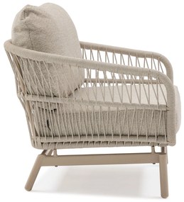 Stoel en Bank Loungeset 5 personen Aluminium/rope Taupe  Lifestyle Garden Furniture Cordoba