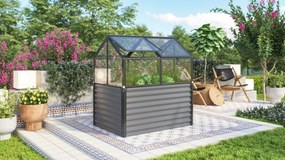 Vitavia kweekbak met veiligheidsglas - Gamma - 1,05m² - Zwart