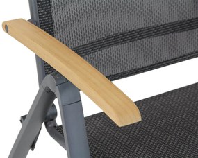 Lifestyle Garden Furniture Rosello Standenstoel Aluminium/teak Grijs