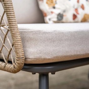 Garden Impressions Kalibo lounge dining set 6-delig R - desert sand