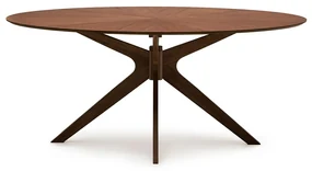 Kave Home Naanim Ovale Eettafel Walnootfineer 180 X 110 Cm - 180 X 110cm.