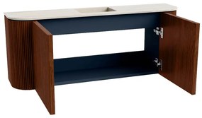 Mondiaz Joya DLux 105cm toiletmeubel ronding links/rechts ruby met wastafel faye midden zonder kraangat meli