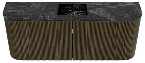 Mondiaz Joya DLux 105cm toiletmeubel ronding links/rechts shadow met wastafel faye midden 1 kraangat lava
