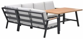 Garden Impressions Lissabon lounge dining set 5-delig - valley sand