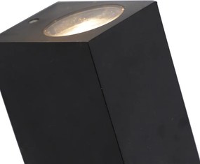 Smart wandlamp zwart van kunststof incl. 2 Wifi GU10 - Baleno