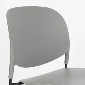 Kunststof Design Stapelstoel Grijs