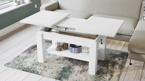 ASTORIA witte, uitschuifbare tafel