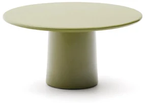 Kave Home Albanella Cement Salontafel Groen Glanzend 85 Cm - 85 X 85cm.