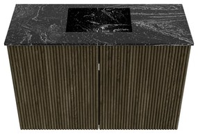 Mondiaz Joya DLux 60cm toiletmeubel shadow met wastafel faye midden zonder kraangat lava