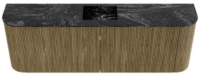Mondiaz Joya DLux 125cm toiletmeubel ronding links/rechts dusk met wastafel faye midden 1 kraangat lava