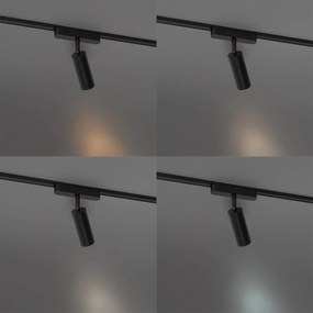 Moderne spot zwart voor railsysteem 1-fase 4.5W 3000K - Magnetic Samson