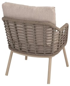 Taste by 4 Seasons Puglia low dining chair latte  Loungestoel    taupe weerbestendig