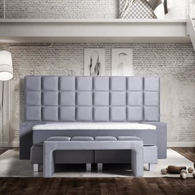 Boxspring mondriaan royaal 180x220 cm (donkerblauw)