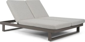 Lifestyle Garden Furniture Massimo Ligbed Met Kussen Antraciet/sandy Aluminium Grijs