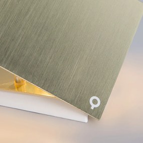 Moderne wandlamp goud met lichteffect - Cube