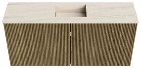 Mondiaz Joya DLux 90cm toiletmeubel dusk met wastafel faye midden 1 kraangat meli