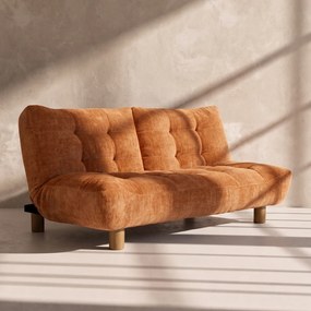 Slaapbank Chesterfield Design Oranje
