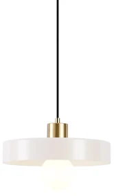 Retro hanglamp goud met beige glas - Jina Retro E27 rond Binnenverlichting Lamp