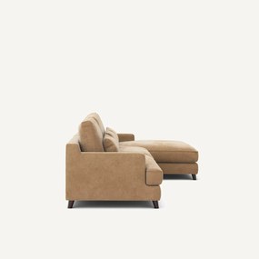 Hoekbank van stonewashed fluweel, ALWINE