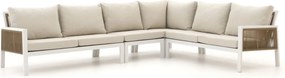 + 15% kassakorting | Hoek loungeset Manifesto  | 6 personen | Loungeset Wit | Hoekbank Aluminium | 324x246cm | Kees Smit Tuinmeubelen