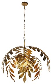 Vintage hanglamp antiek goud 60 cm - Linden Klassiek / Antiek E27 rond Binnenverlichting Lamp
