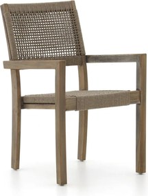 + 10% kassakorting | Dining tuinstoel | ROUGH  Batang | Rope (touw) | Grijs | Stapelbaar | Kees Smit Tuinmeubelen