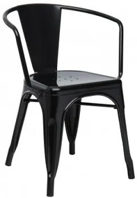 Stapelbare stoel met armleuningen LIX Zwart - Sklum