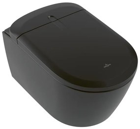 Villeroy & Boch Supreo Douche WC - ladydouche - geurafzuiging - spoelrandloos - pure black v16en2r7