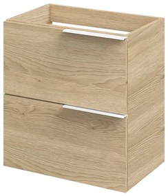 Tiger Pocket badkamermeubel 60cm naturel eiken met mat witte grepen